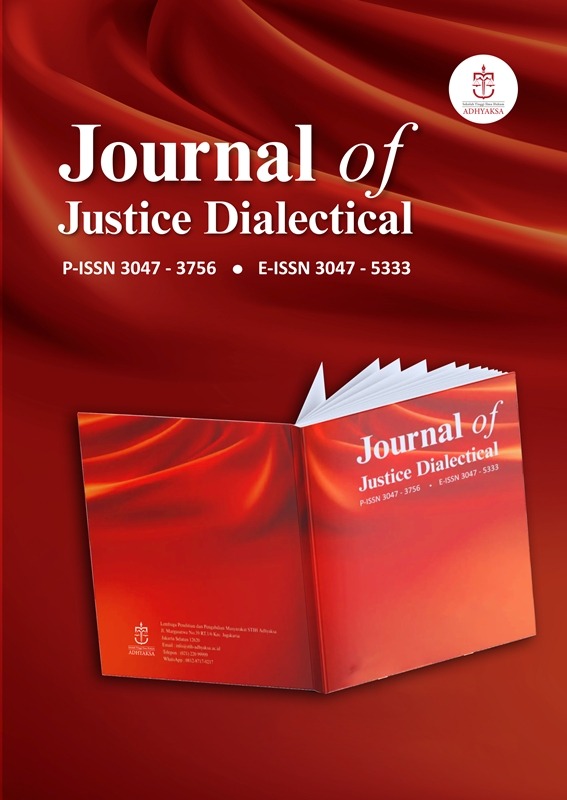 					View Vol. 4 No. 1 (2026): Journal of Justice Dialectical
				